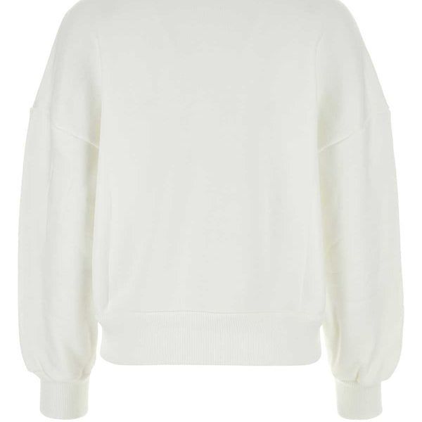 Alexander Mcqueen Women White Cotton Sweatshirt