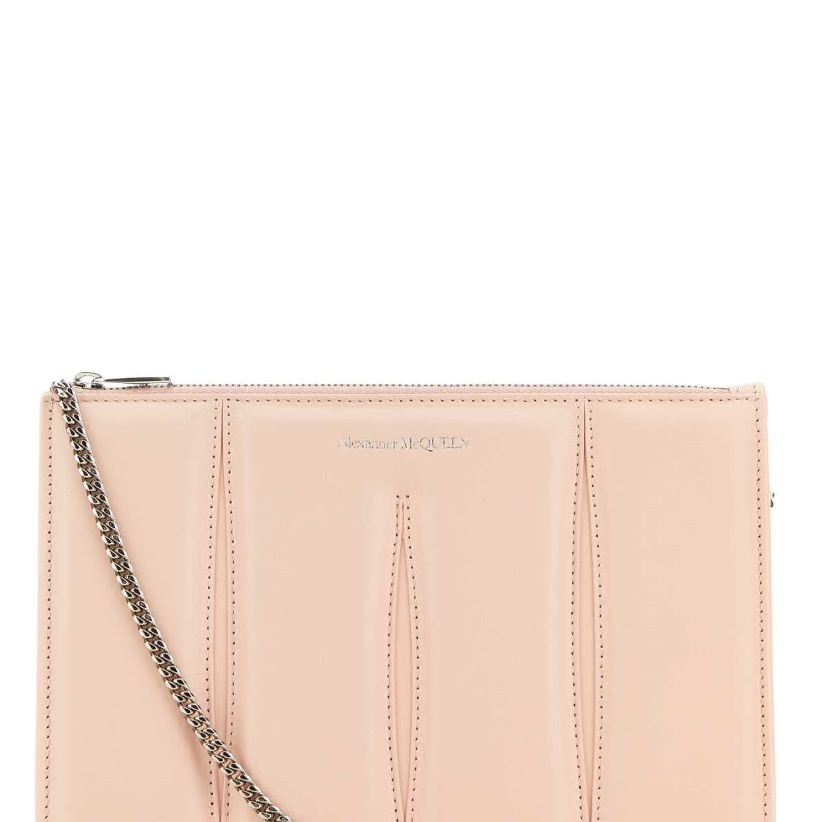 Alexander Mcqueen Women Pastel Pink Leather Shoulder Bag