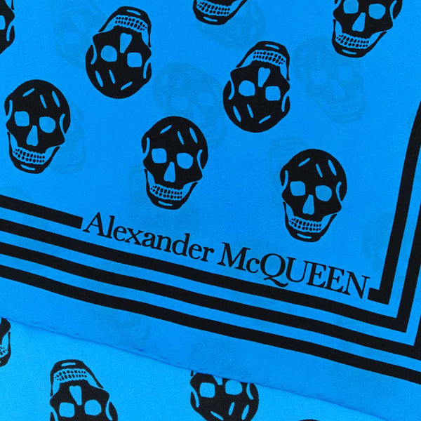 Alexander Mcqueen Men Printed Satin Foulard
