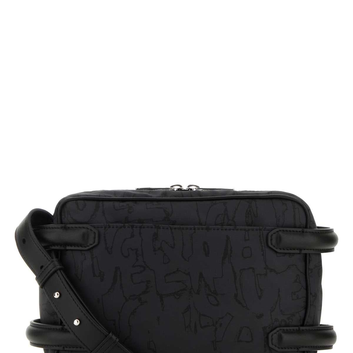 Alexander Mcqueen Men Black Nylon Harness Crossbody Bag