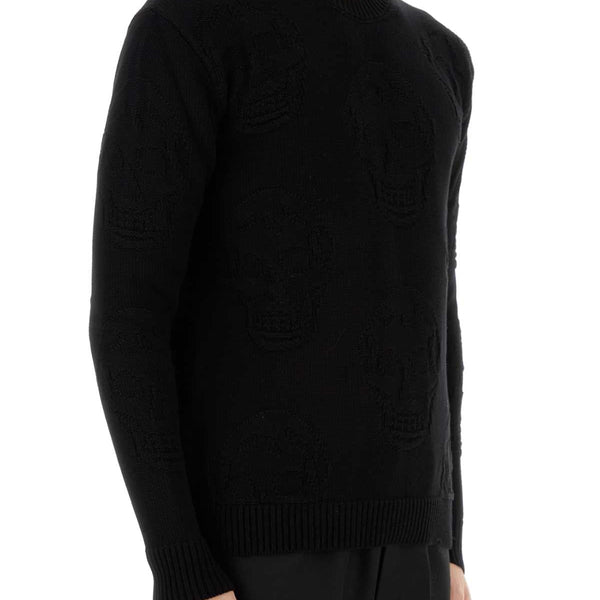 Alexander Mcqueen Men Black Cotton Sweater