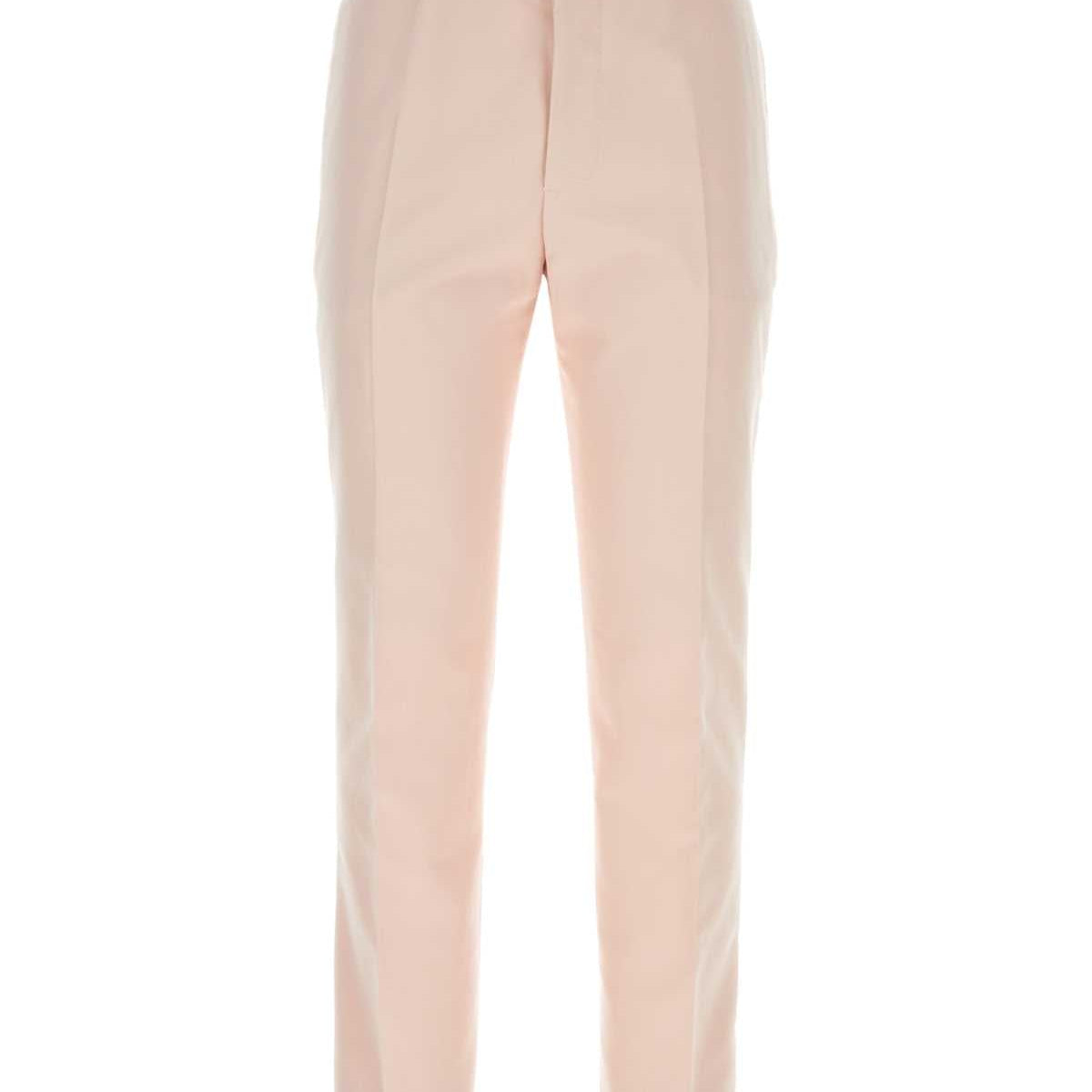 Alexander Mcqueen Men Pastel Pink Twill Pant