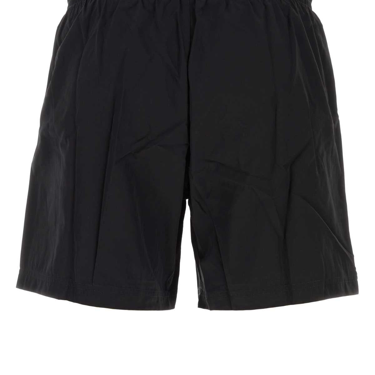 Alexander Mcqueen Men Black Nylon Swimming Shorts