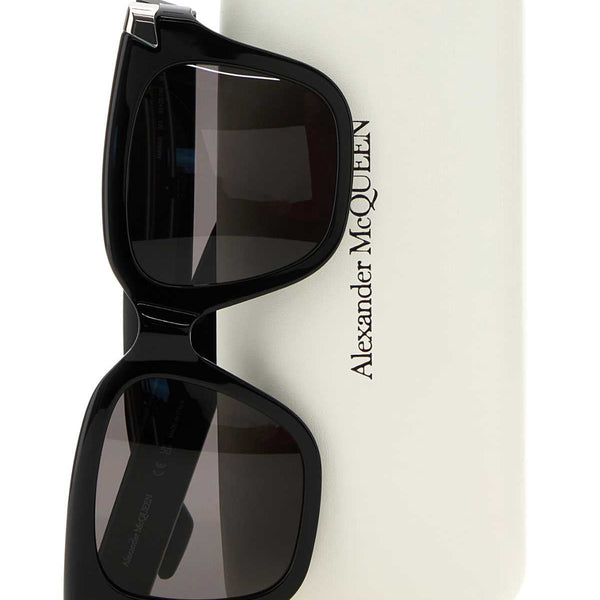 Alexander Mcqueen Women Black Acetate Punk Rivet Sunglasses