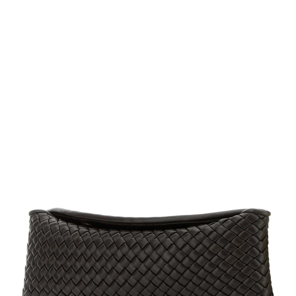 Bottega Veneta Women Chocolate Nappa Leather Cobble Clutch