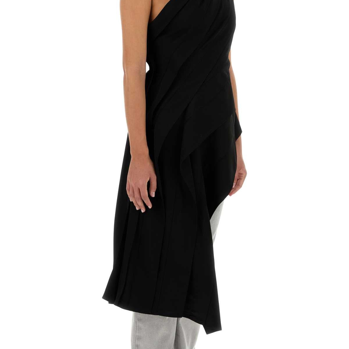 Bottega Veneta Women Black Stretch Viscose Top