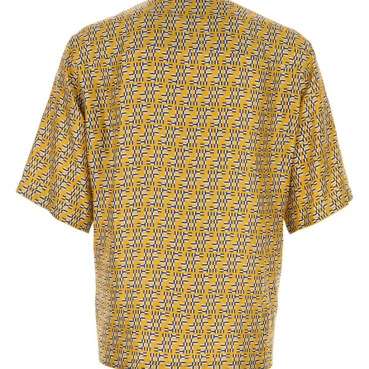 Fendi Men Printed Silk Shirt