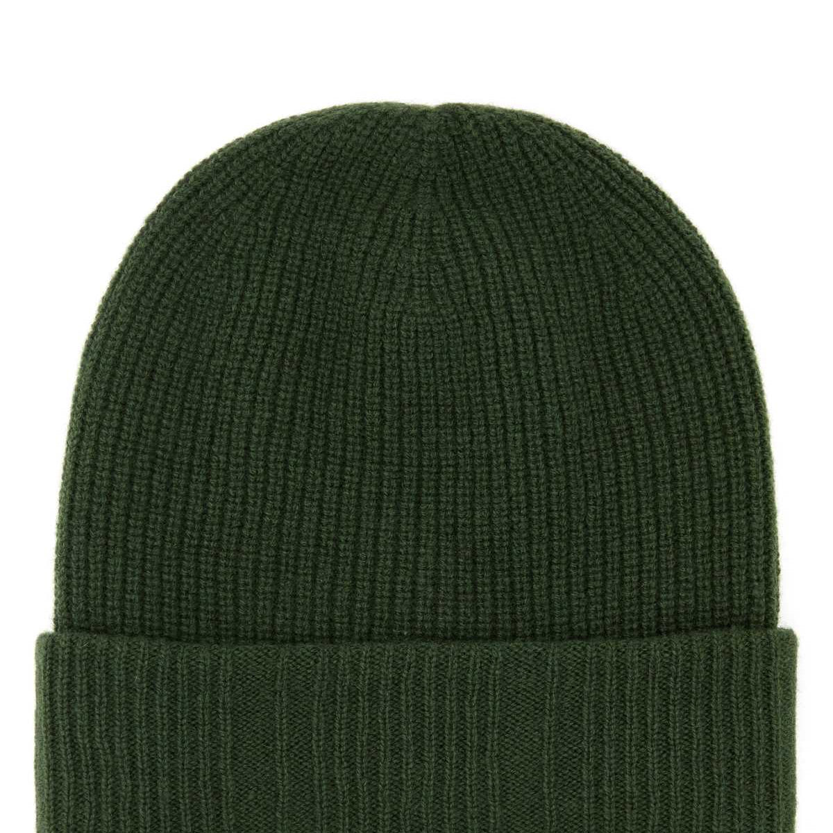 Fendi Men Green Wool Blend Beanie Hat