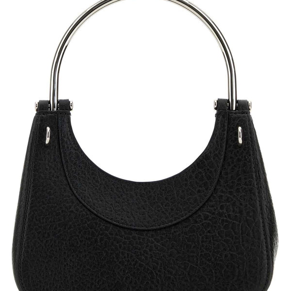 Alexander Mcqueen Women Black Leather Mini Cross-Bar Handbag
