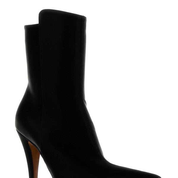 Alexander Mcqueen Women Black Fabric Birdee Ankle Boots