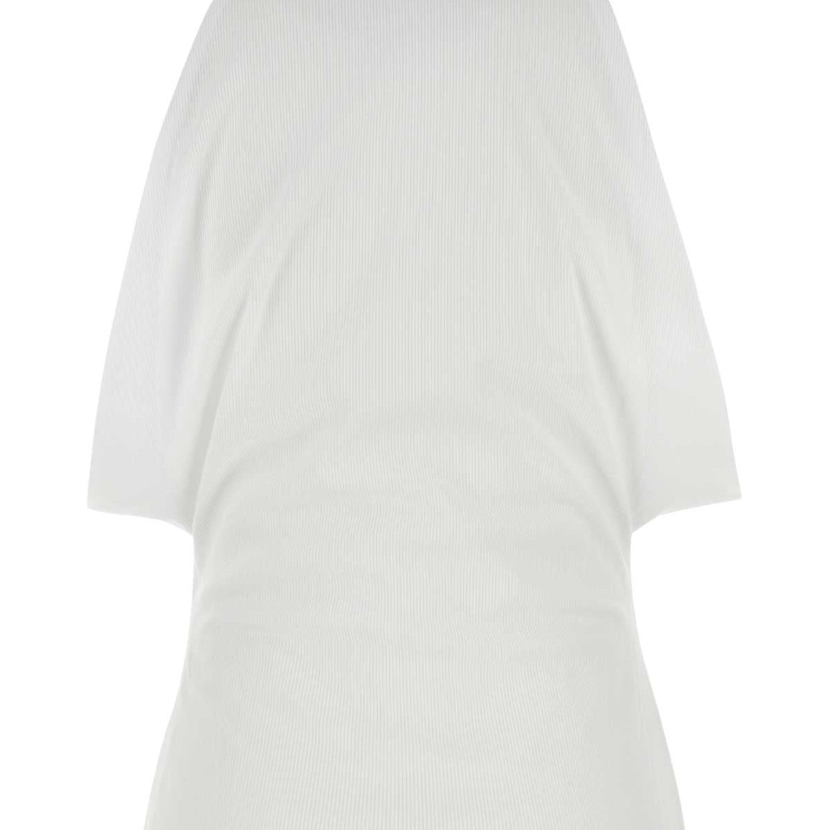 Alexander Mcqueen Women White Stretch Cotton Top