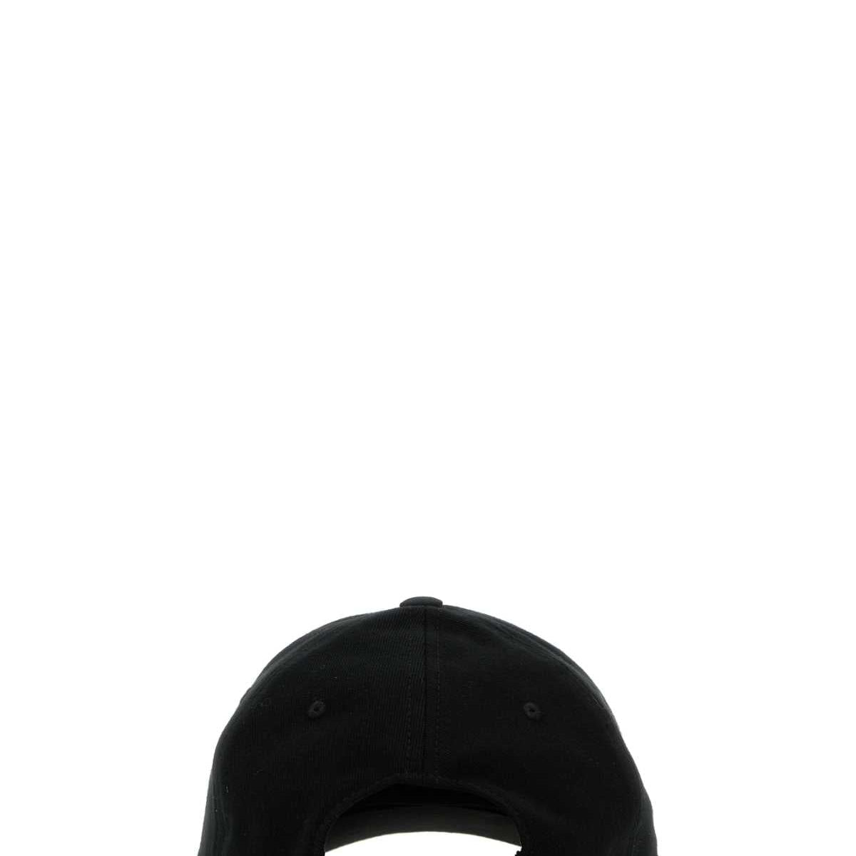 Fendi Men Black Stretch Cotton Baseball Cap