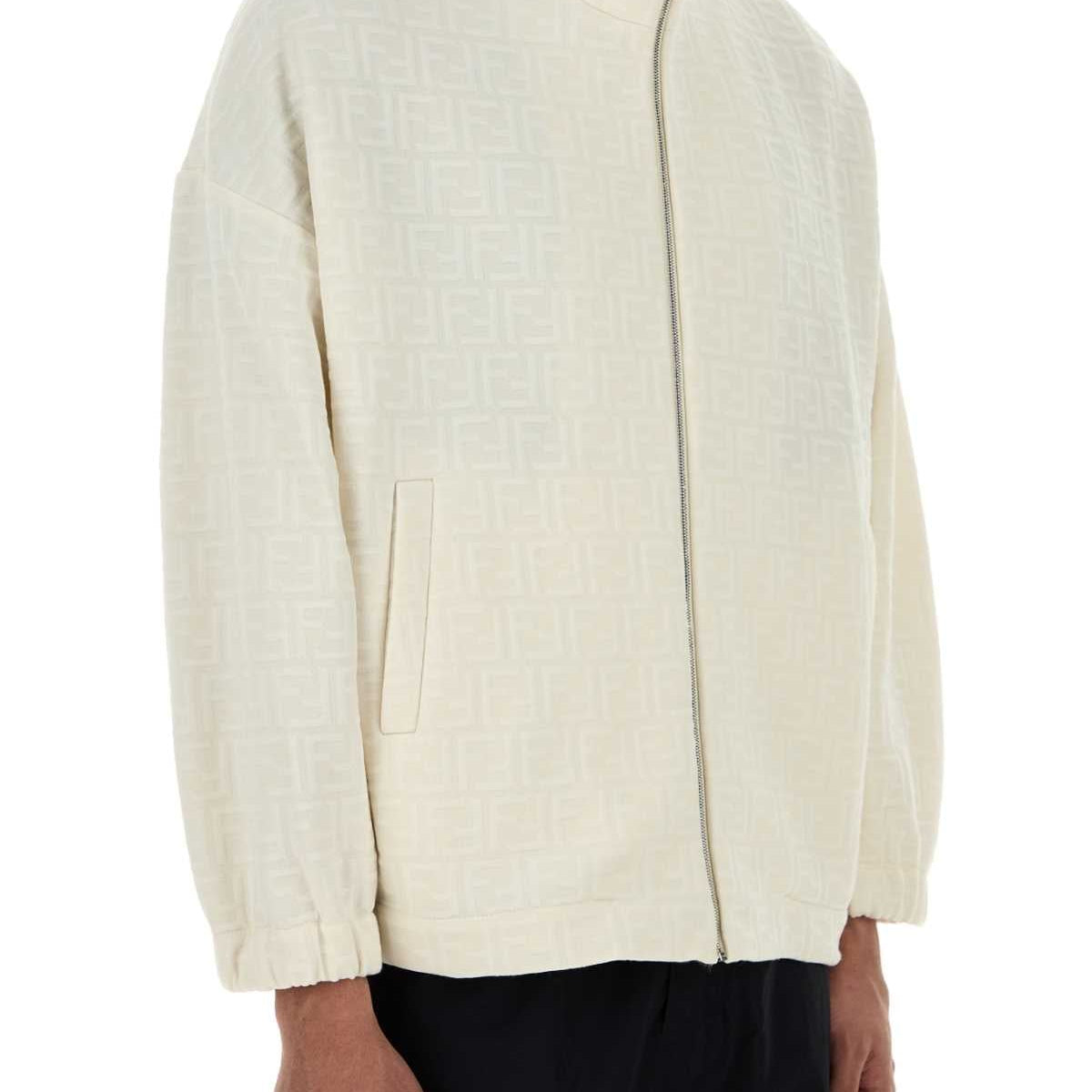 Fendi Men Ivory Polyester Blend Sweatshirt