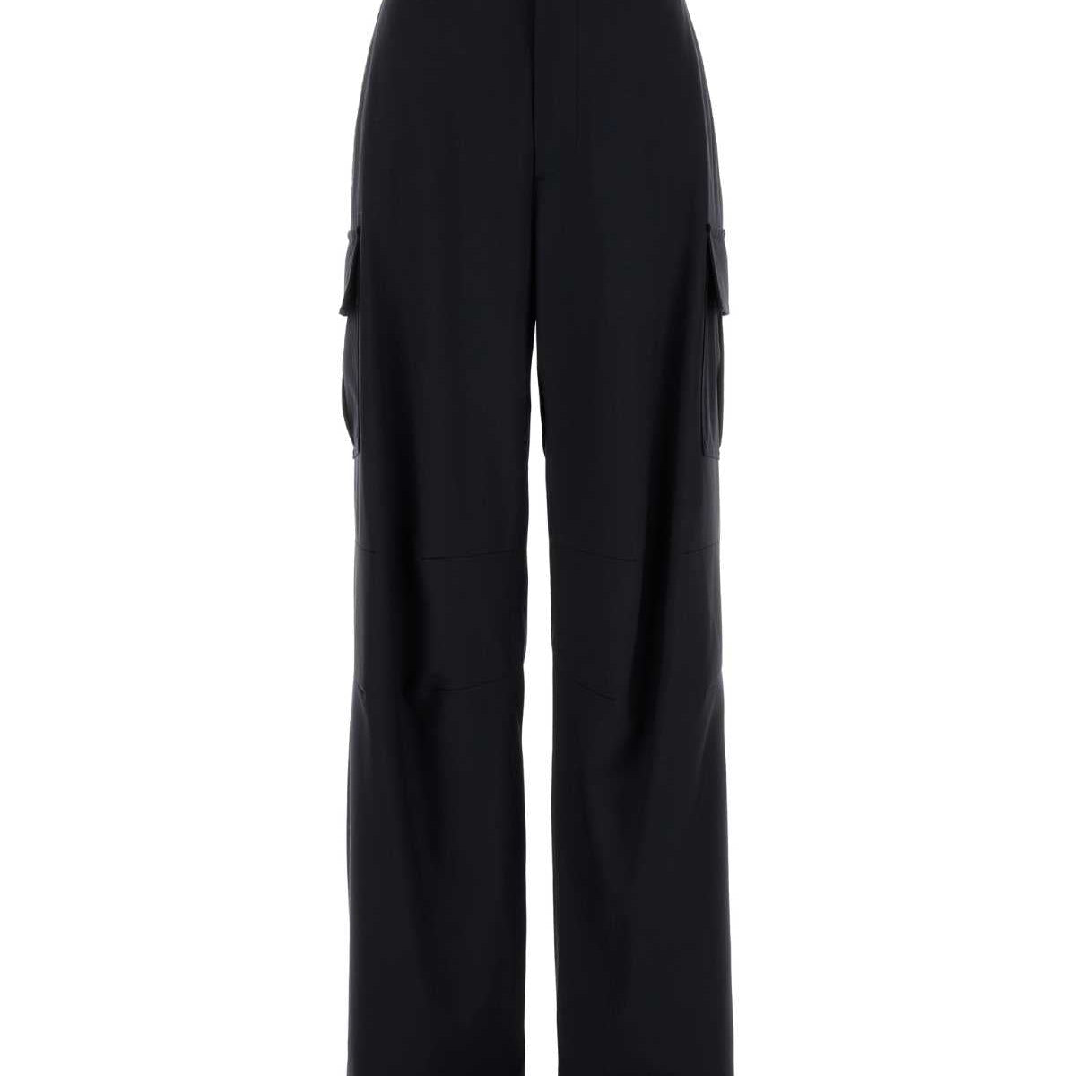 Bottega Veneta Women Midnight Blue Wool Cargo Pant