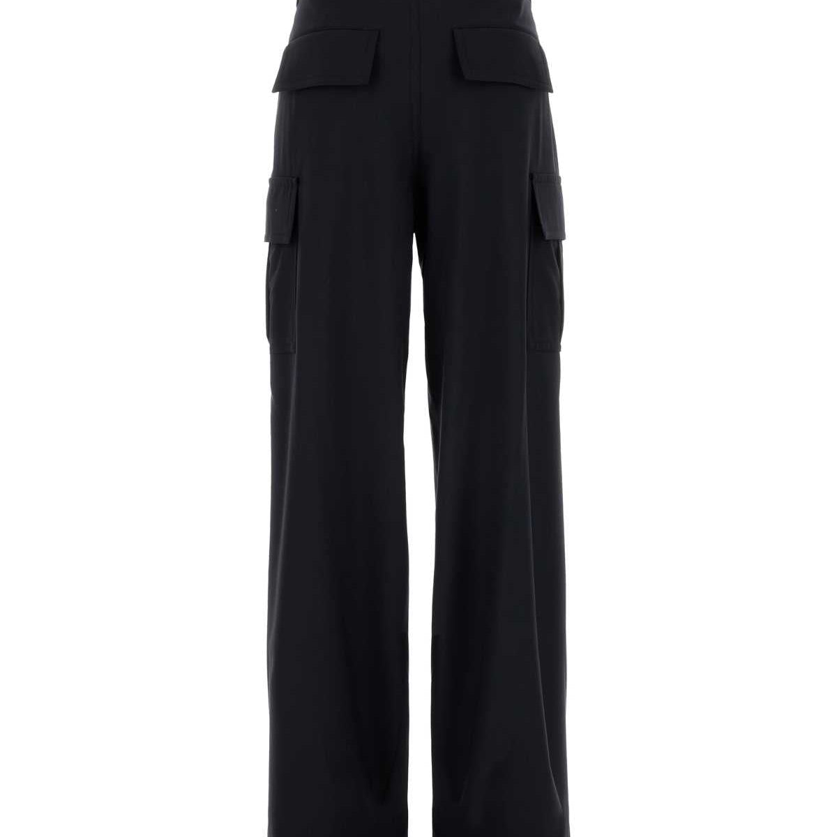 Bottega Veneta Women Midnight Blue Wool Cargo Pant