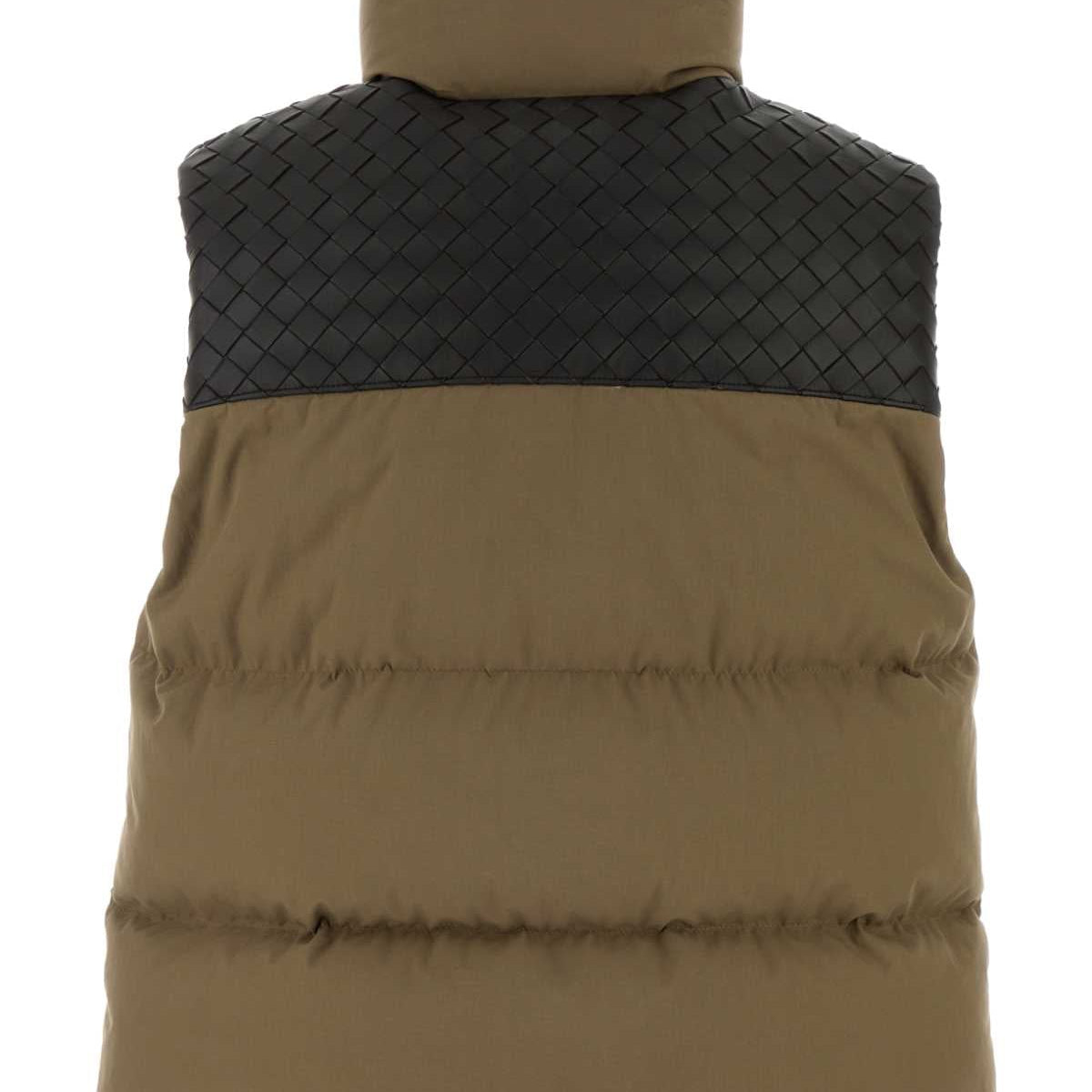 Bottega Veneta Women Khaki Cotton Padded Vest