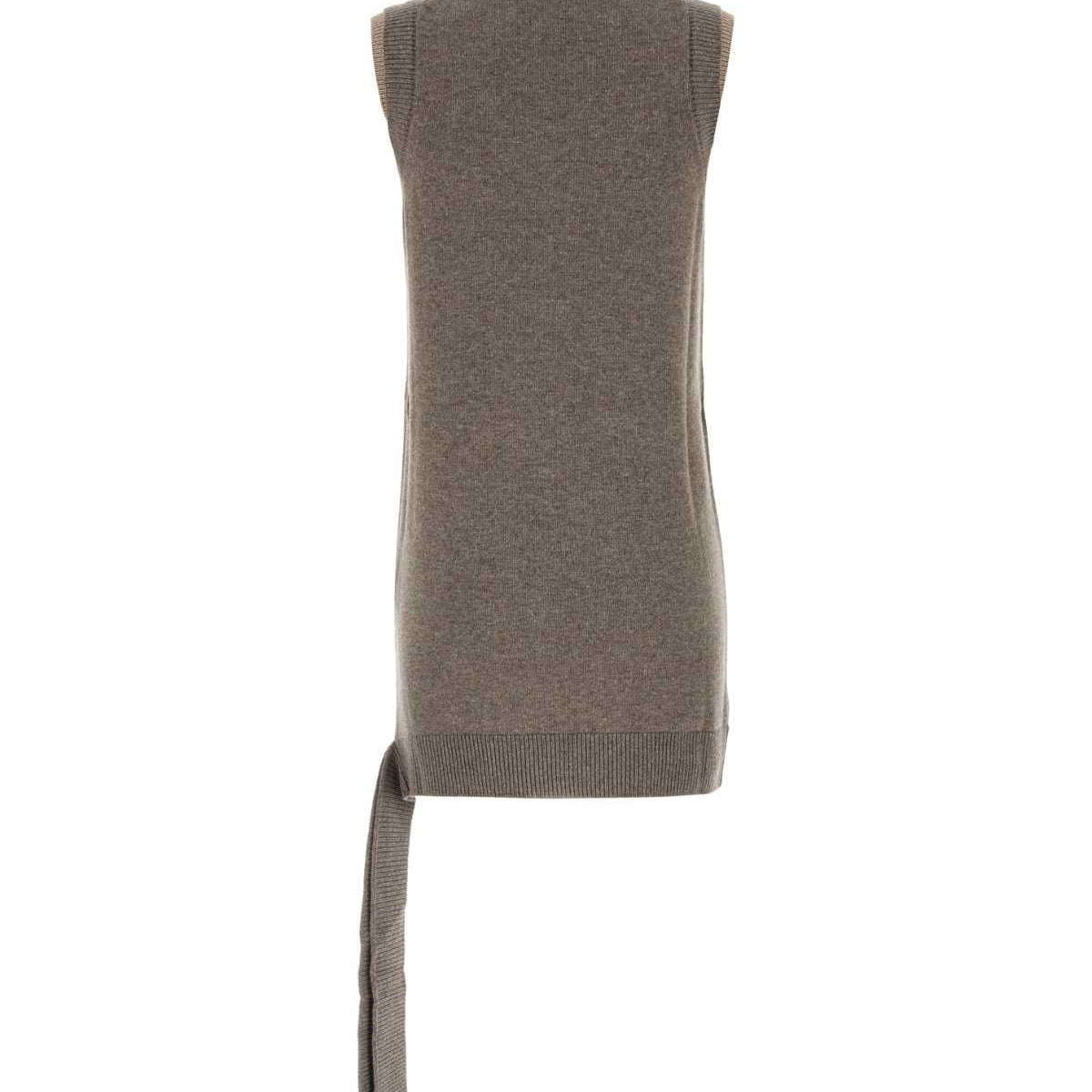 Fendi Women Brown Wool Blend Dress