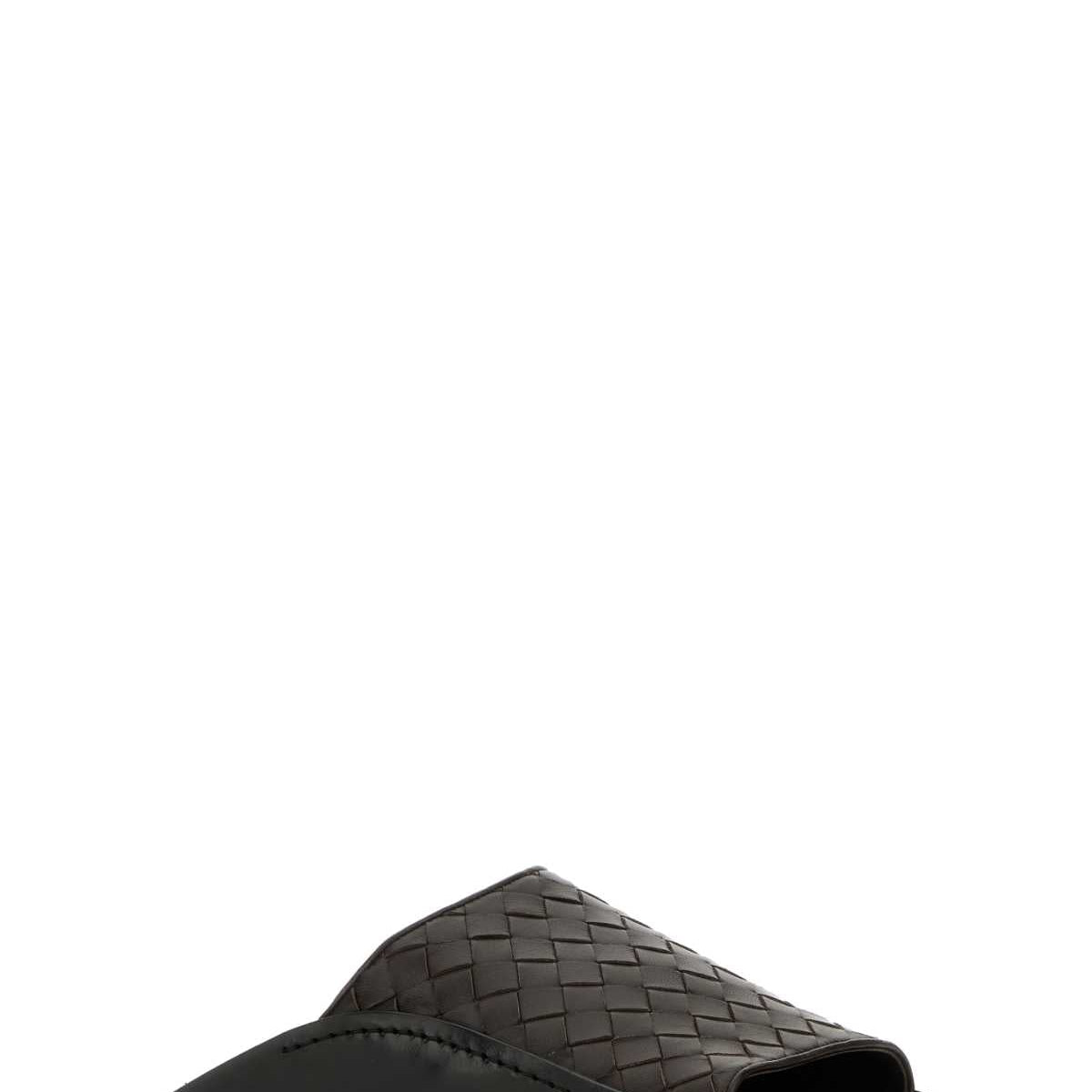 Bottega Veneta Men Brown Leather Wave Slippers