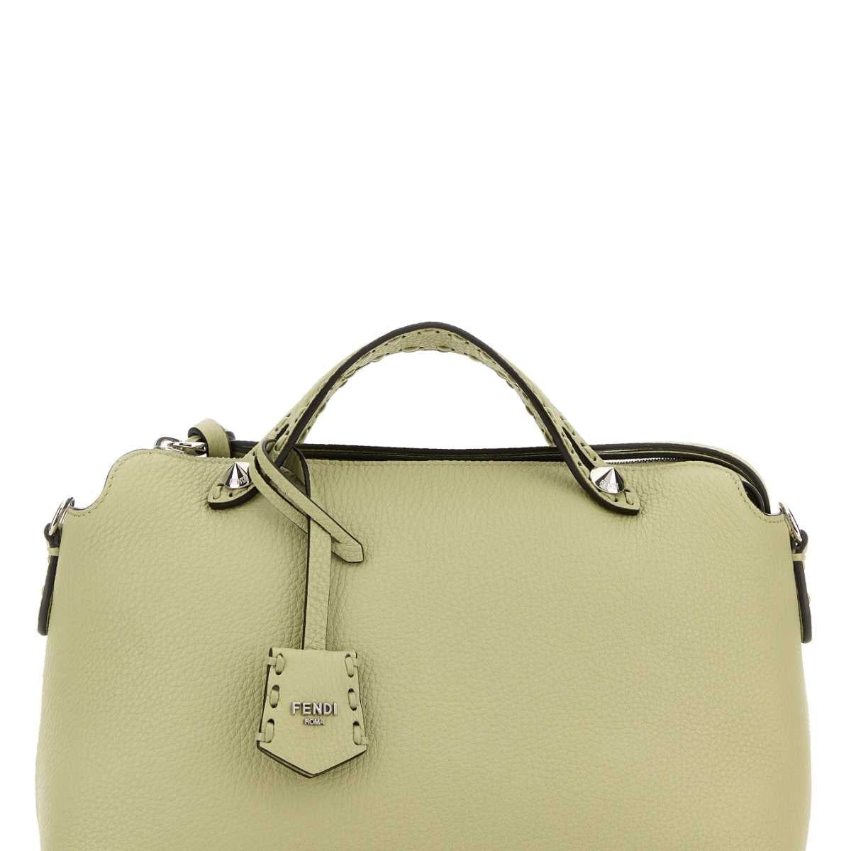 Fendi Women Pastel Green Leather Medium By The Way Handbag