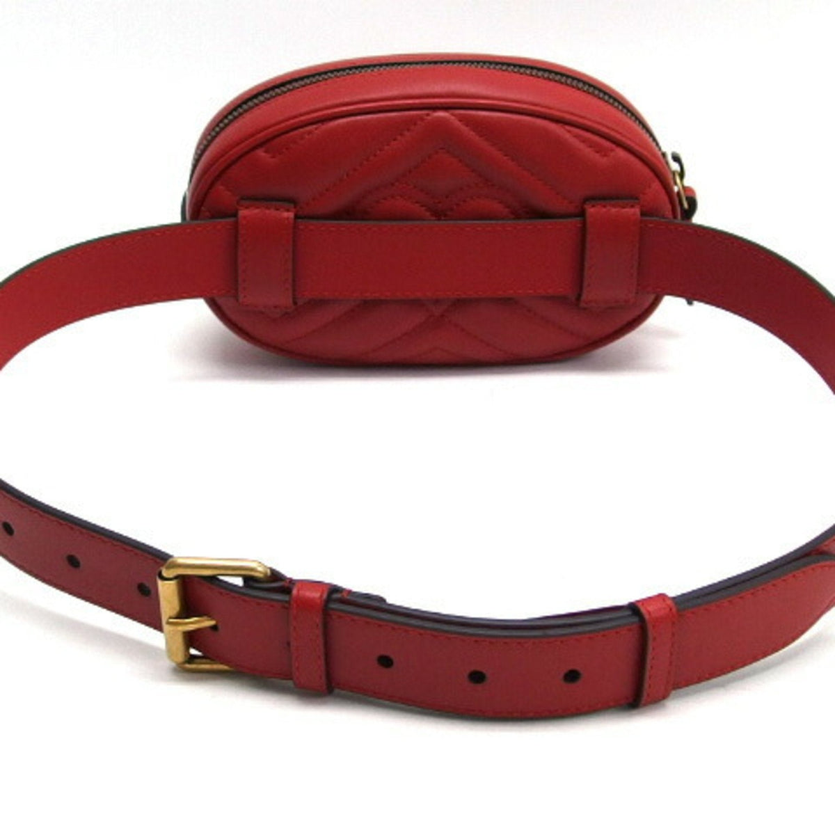 Gucci GG Marmont belt bag red 476434