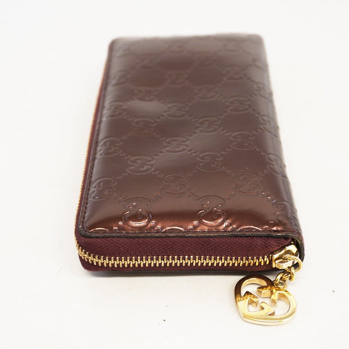 Gucci Long Wallet Gucci Shima 282477 Enamel Bordeaux Gold metal