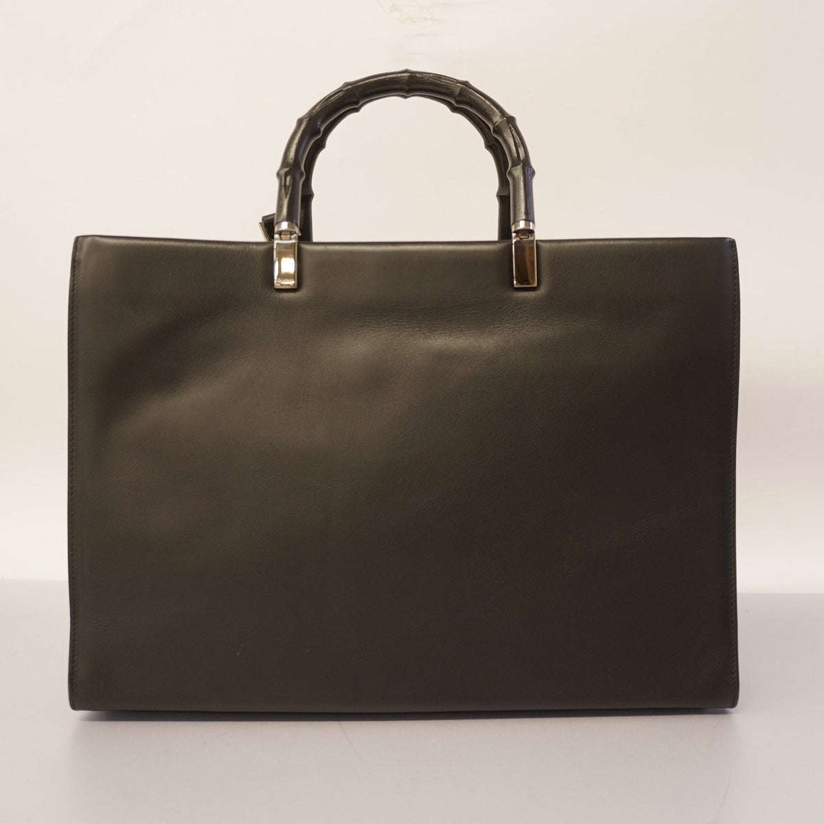 Gucci Bamboo 2WAY Bag 002 8034 Leather Handbag,Shoulder Bag Black