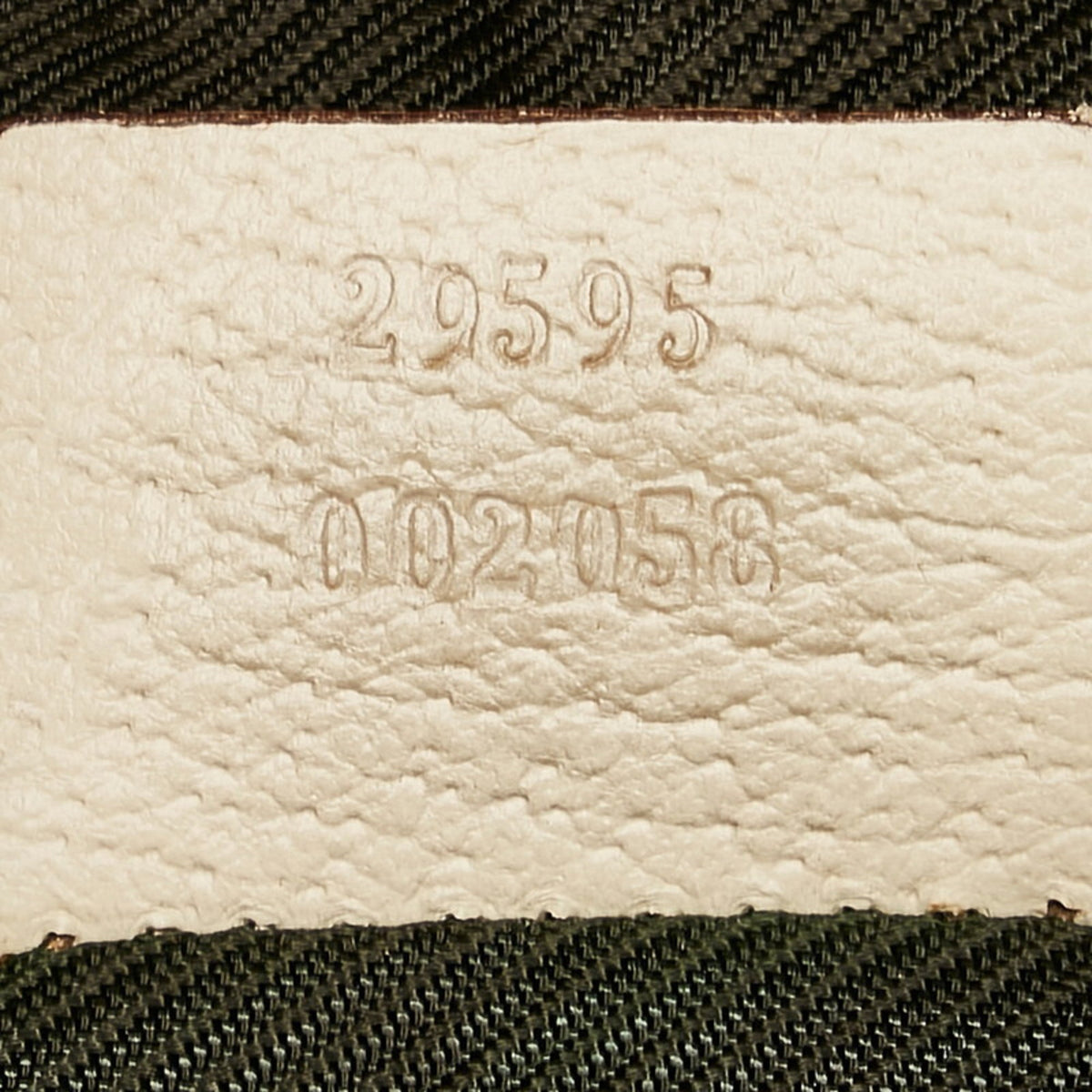 Gucci GG Canvas Pouch 29595 Beige Brown Leather Ladies GUCCI