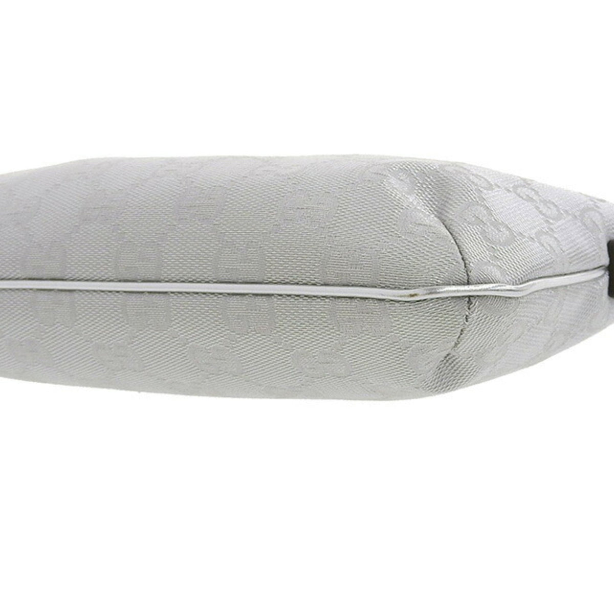Gucci Bag Ladies Handbag Canvas GG Hand Pouch Silver 190393 Invited