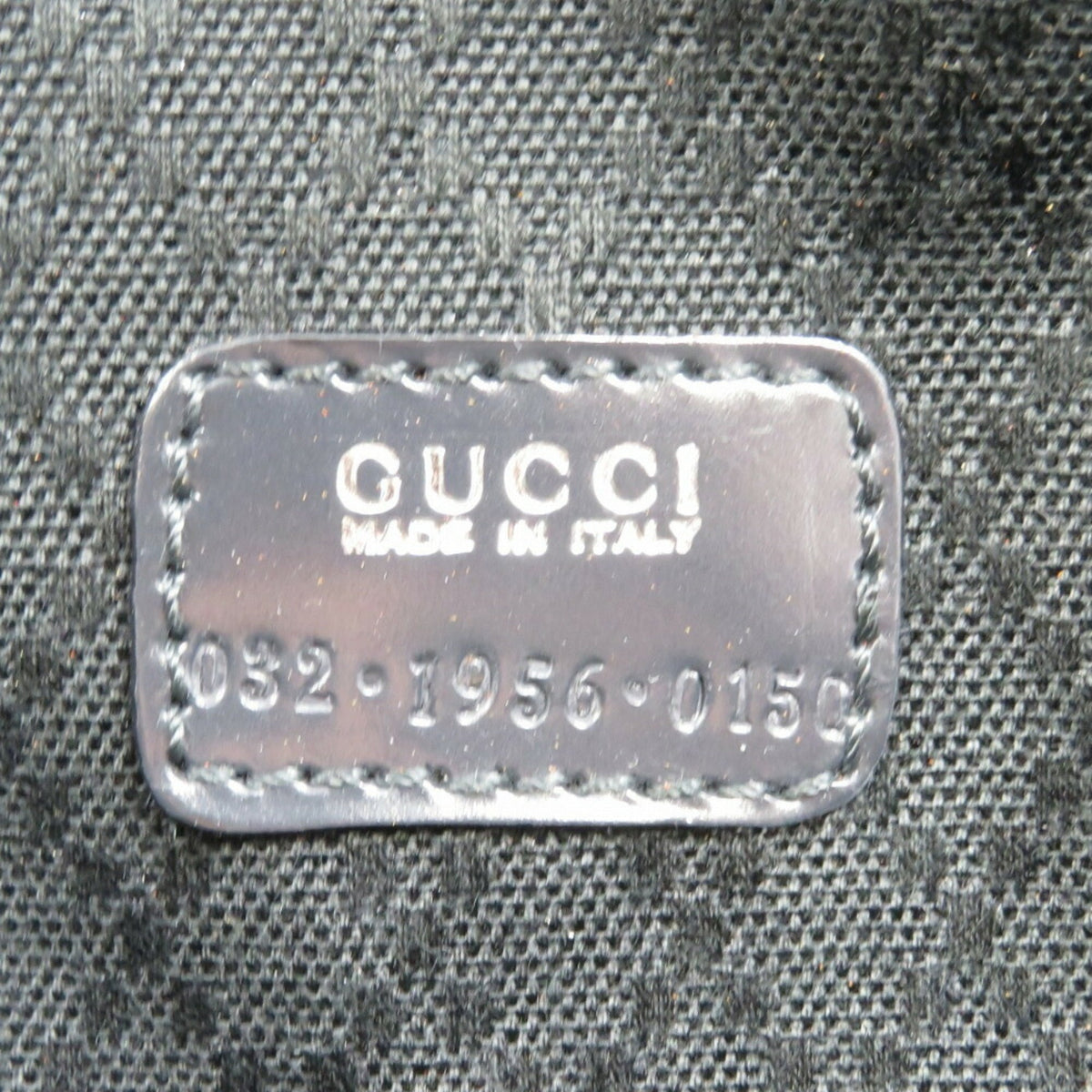 Gucci Bamboo Canvas Black Vanity Bag Makeup Pouch