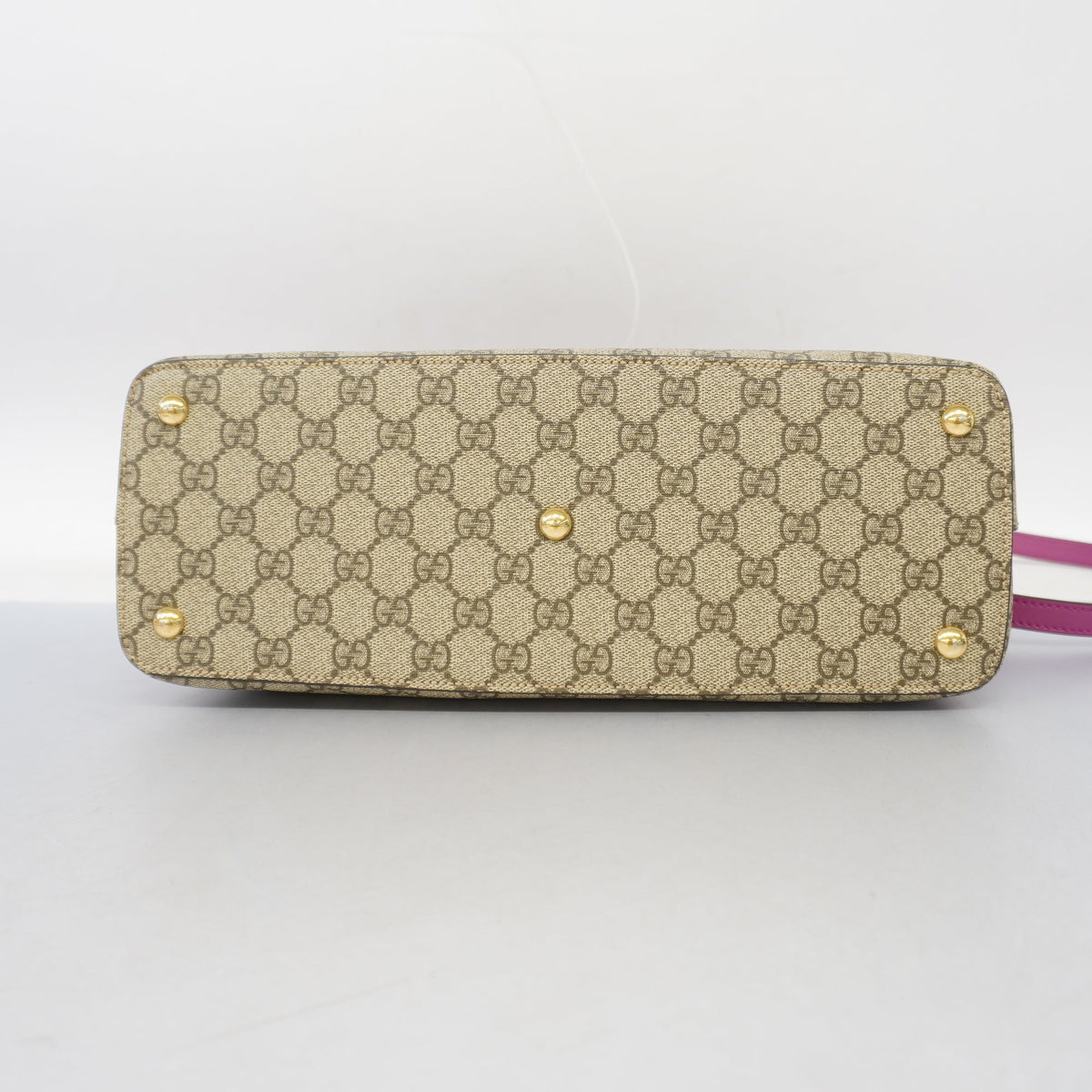 Gucci 2way Bag GG Supreme 409534 Beige/Pink/Red Gold metal