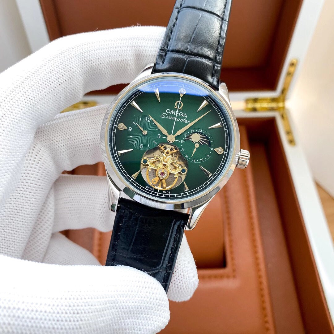 Omega‼️ Men's watch, classic four-pin separation flywheel design