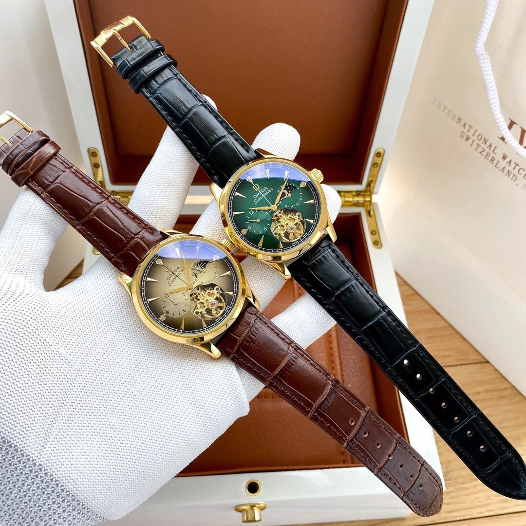 Omega‼️ Men's watch, classic four-pin separation flywheel design