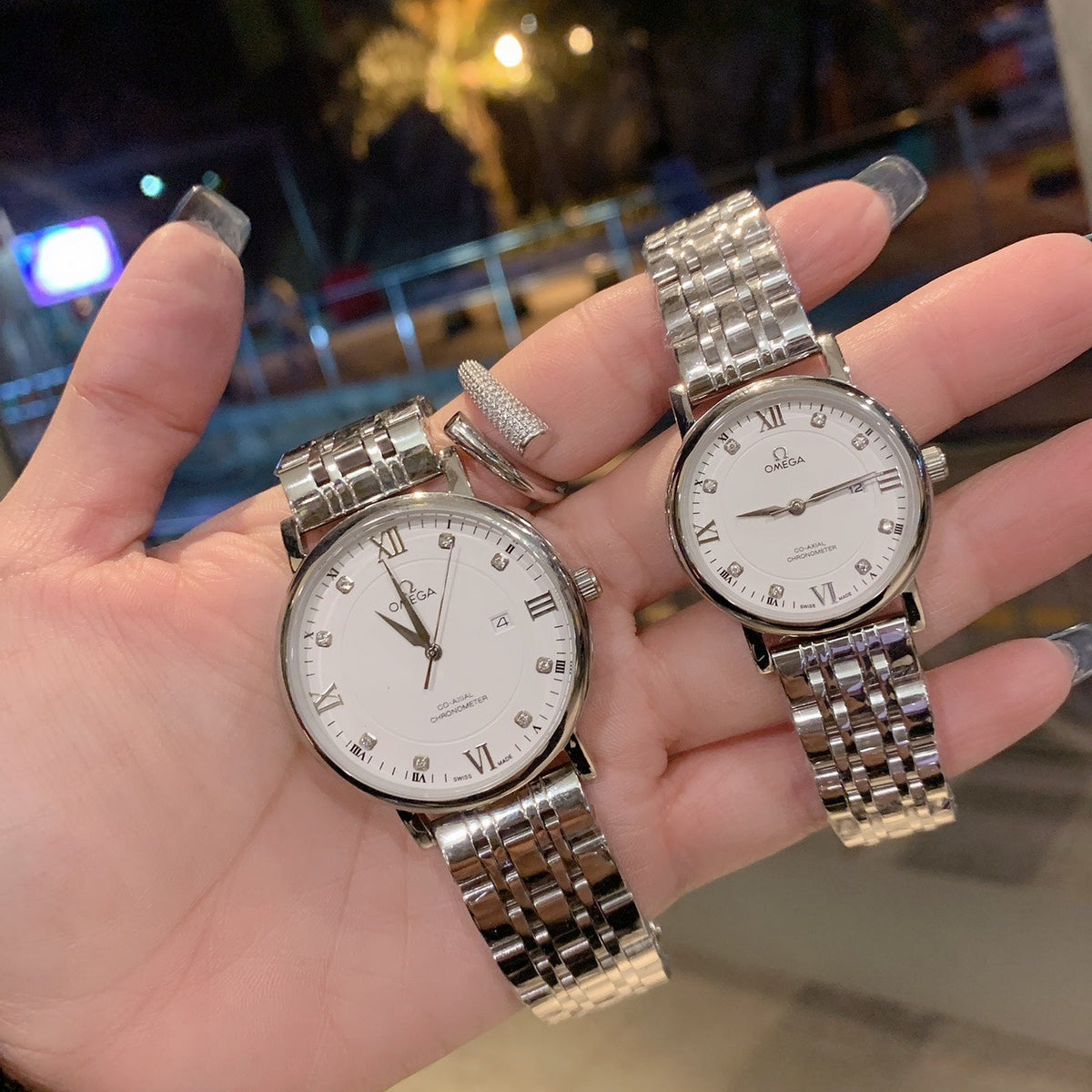 OMEGA Latest couple watch quartz