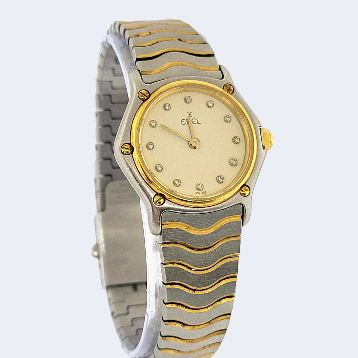S/S and 24K Gold Plated Ladies Ebel Watch