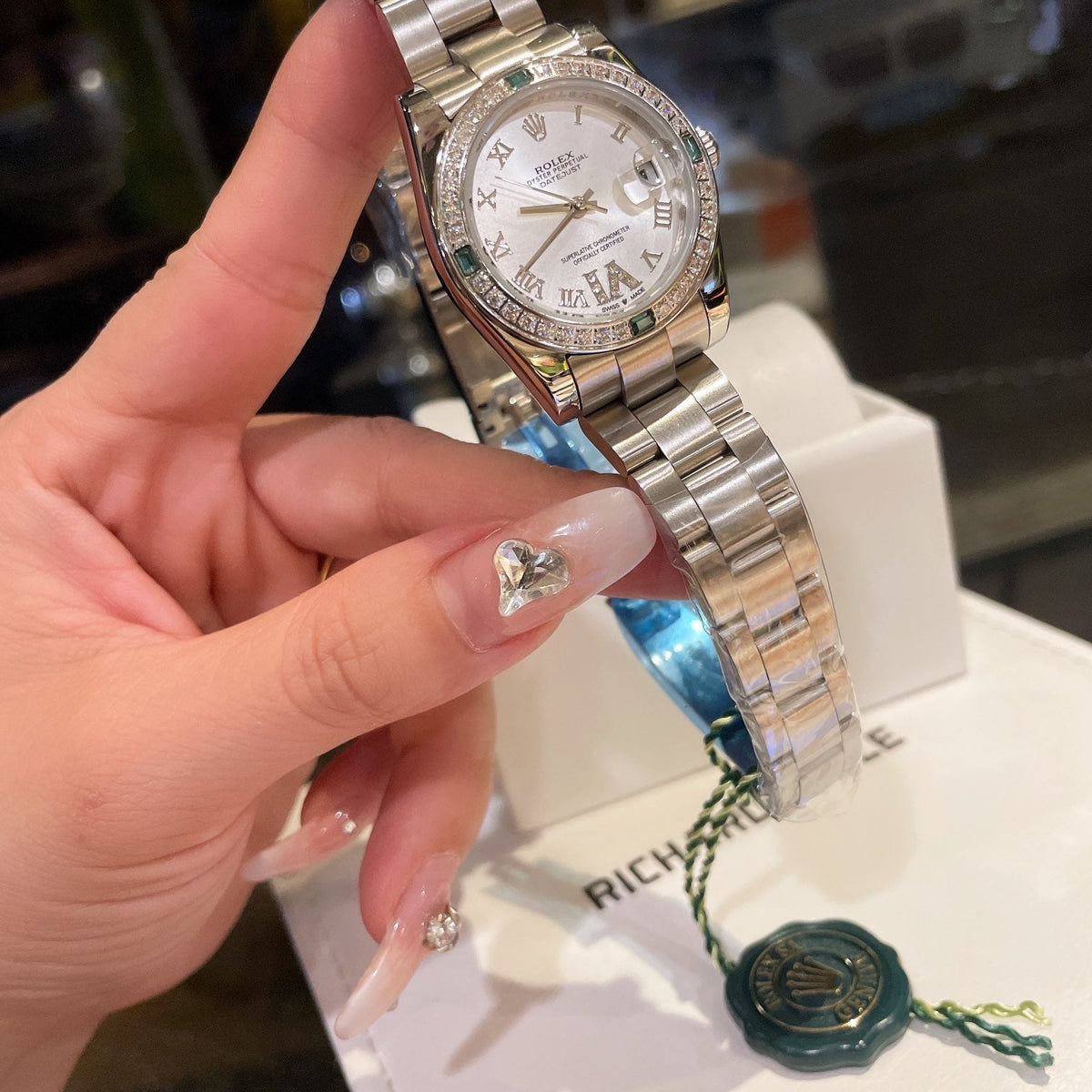 Rolex Datejust Series Classic Women's Solid Five-Bead