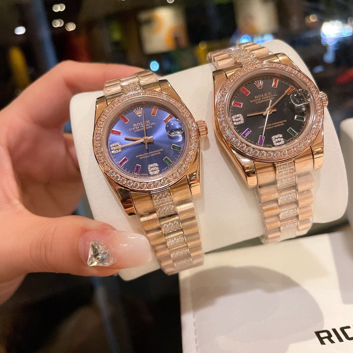 Diamond Rolex Datejust Series Classic Women's Solid