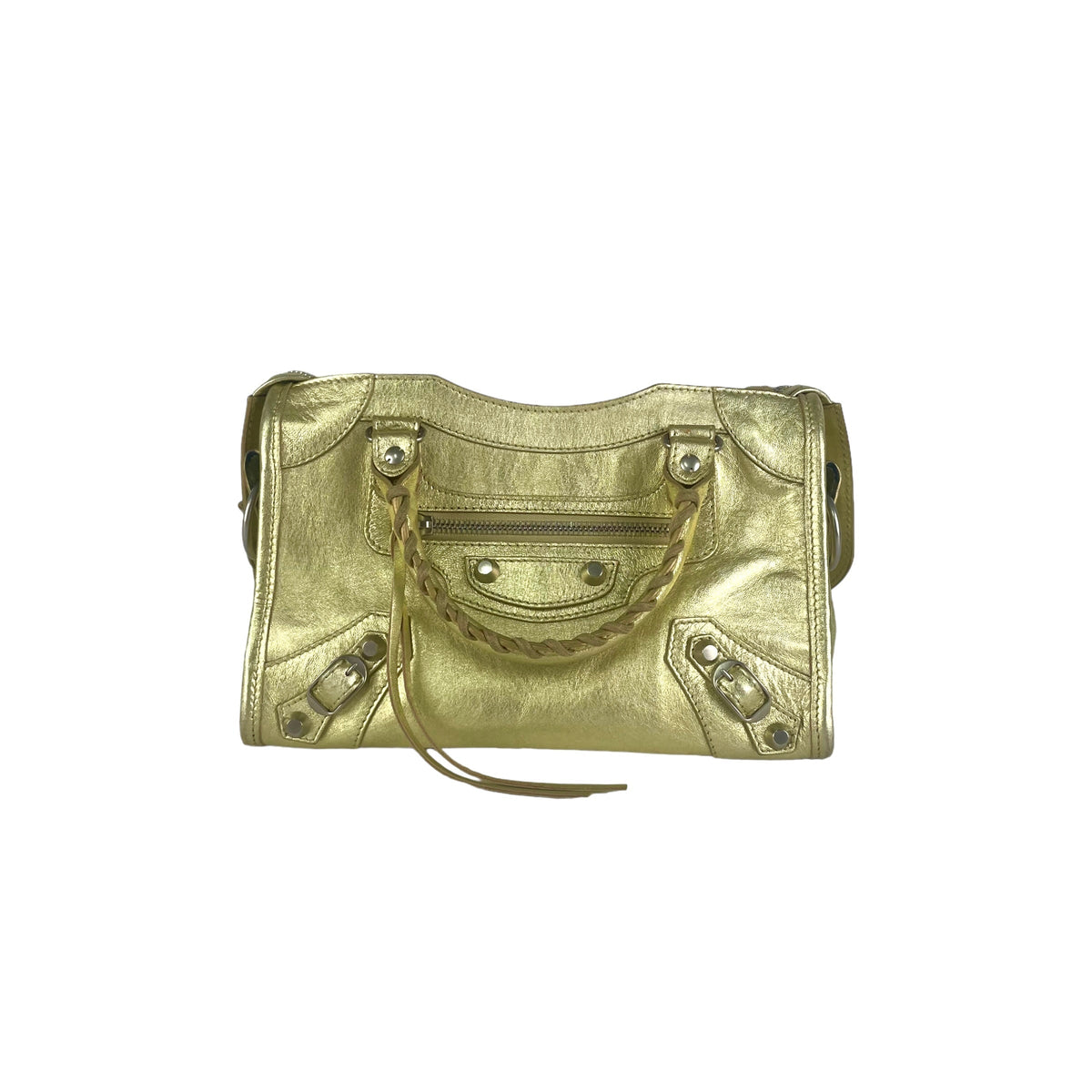 balenciaga City Mini Gold