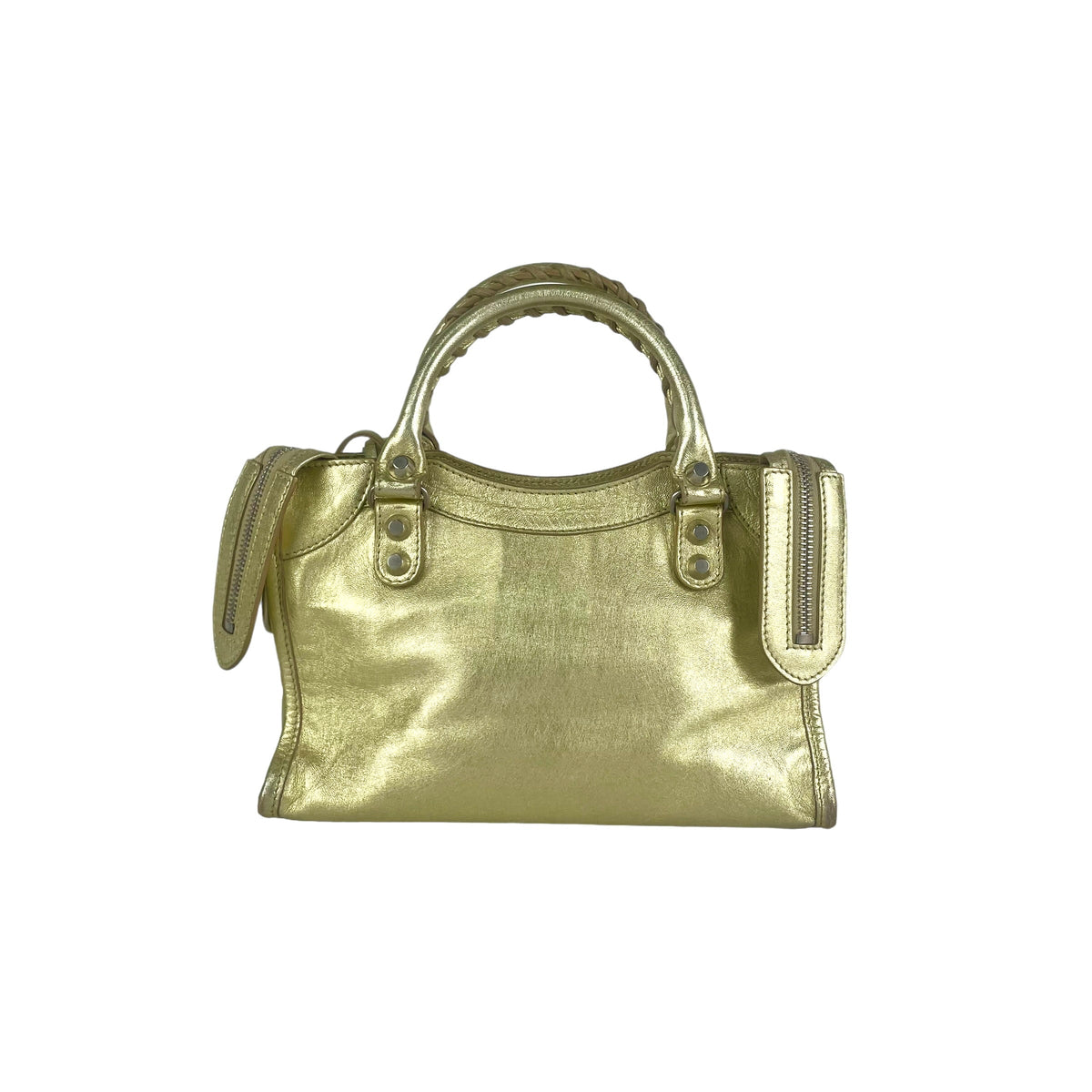 balenciaga City Mini Gold