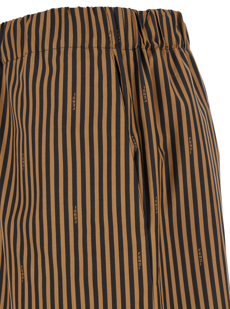 Fendi Men Striped Shorts