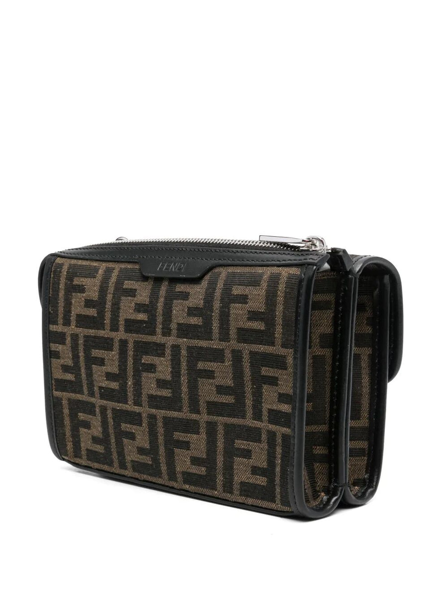 Fendi Men Baguette Double Jacquard Shoulder Bag