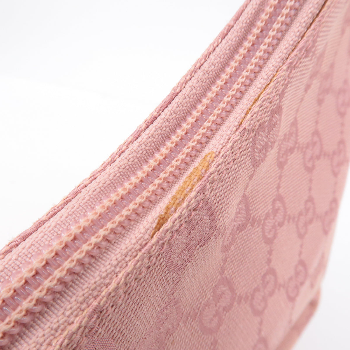 GUCCI GG Canvas Leather Shoulder Bag Hand Bag Pink 001繝ｻ3386