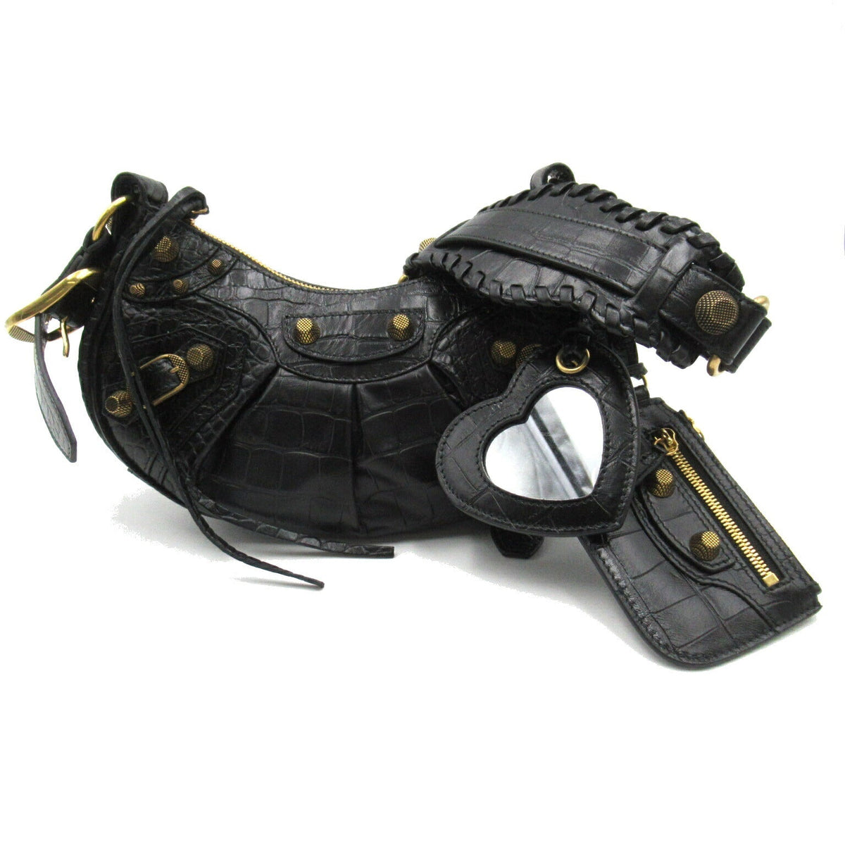 balenciaga Le Cagole XS Lambskin Shoulder Bag