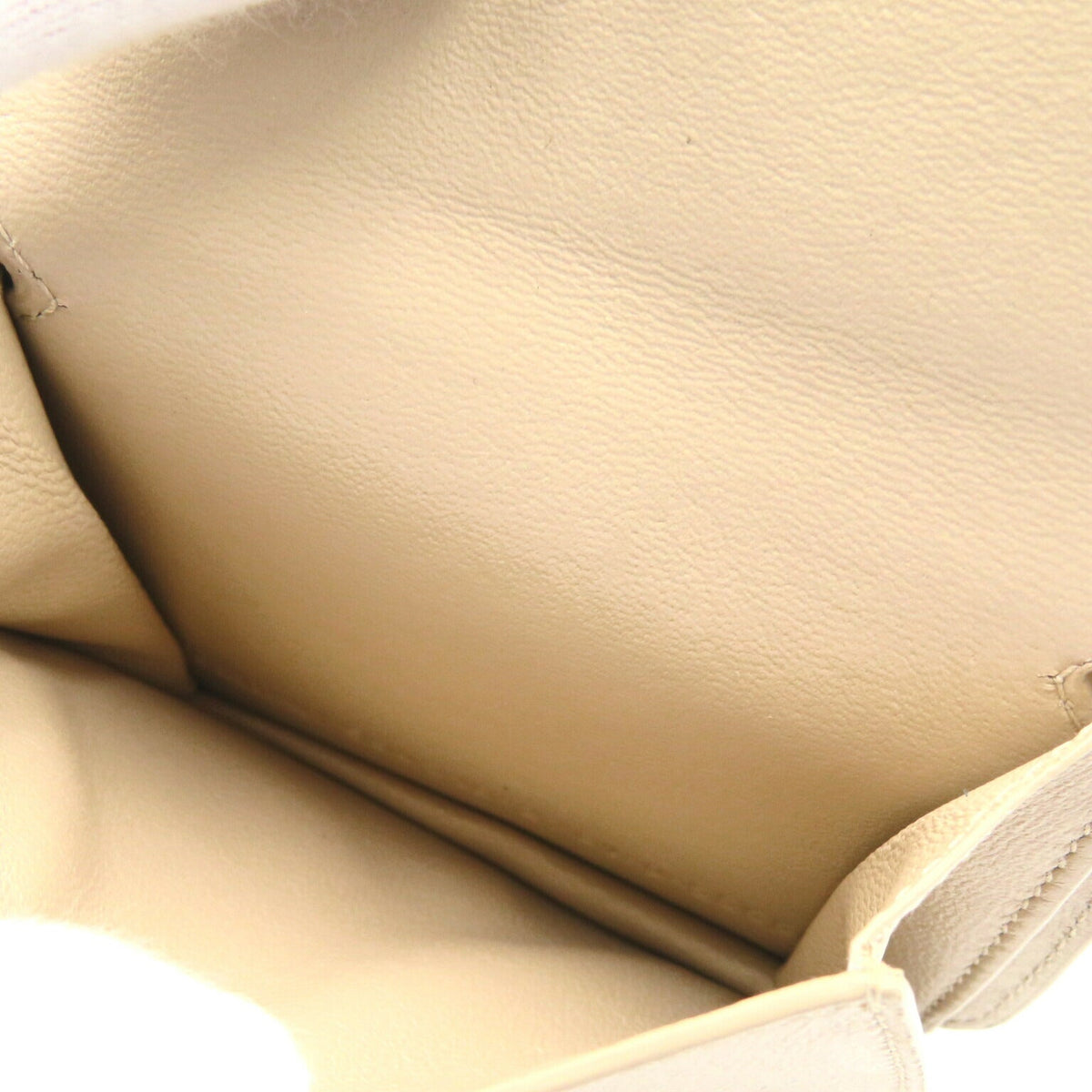 balenciaga Leather Bifold Wallet Beige