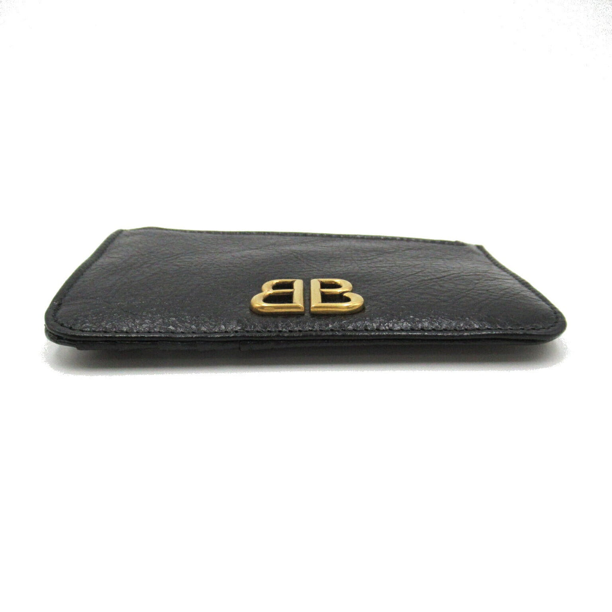 balenciaga Leather Coin Case Black