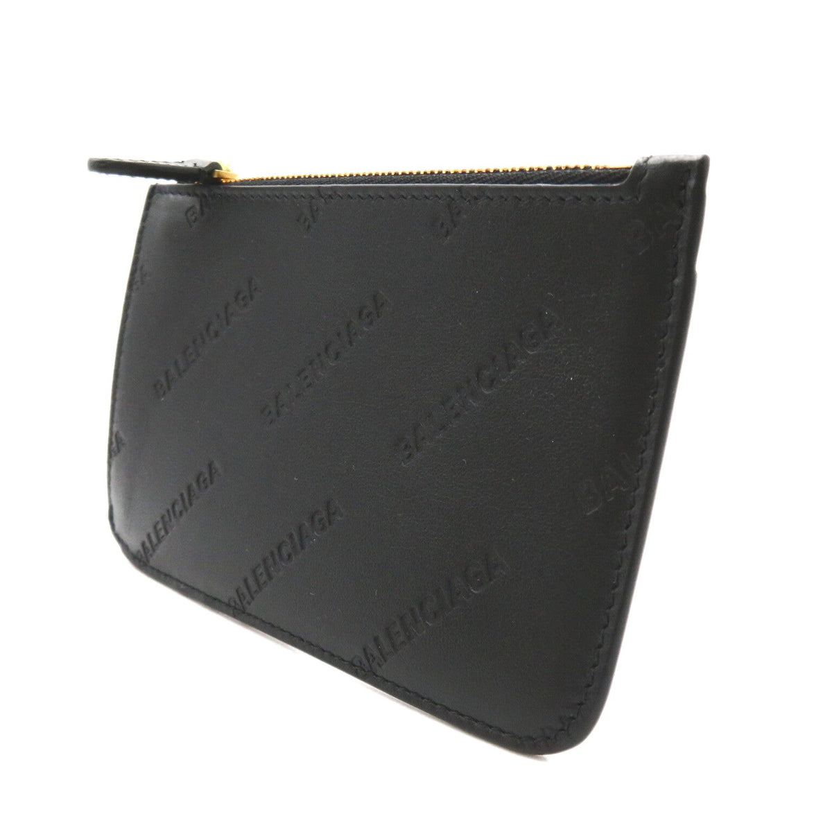 balenciaga Leather Long Coin & Card Holder
