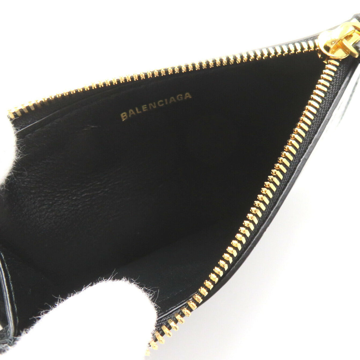 balenciaga Leather Long Coin & Card Holder