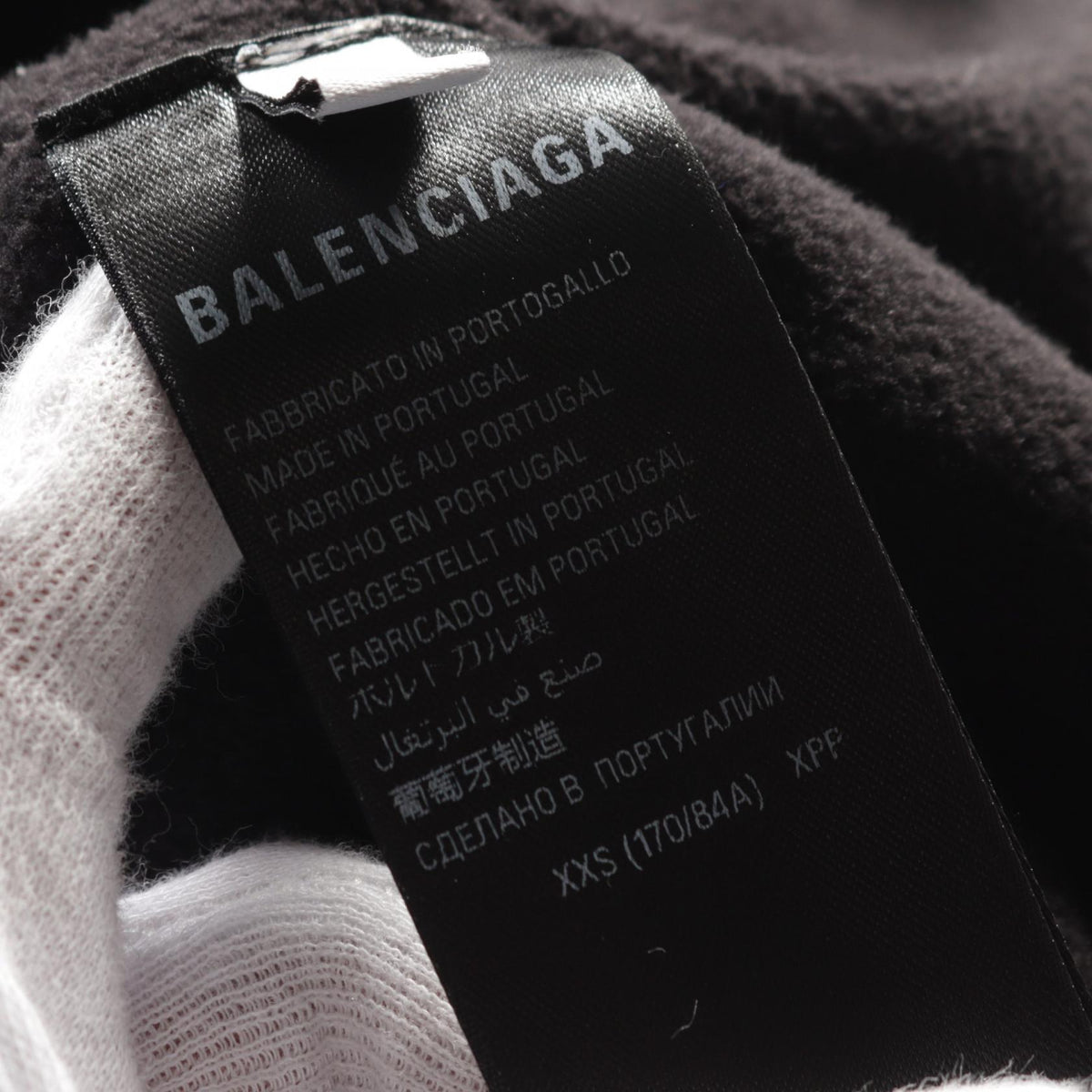 balenciaga Zip-Up Boa Hoodie Jacket Black