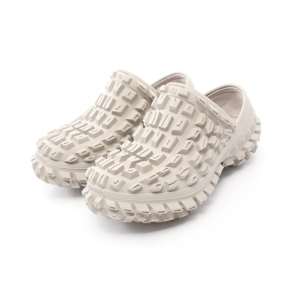 balenciaga BOUNCER Clog Sandals Beige