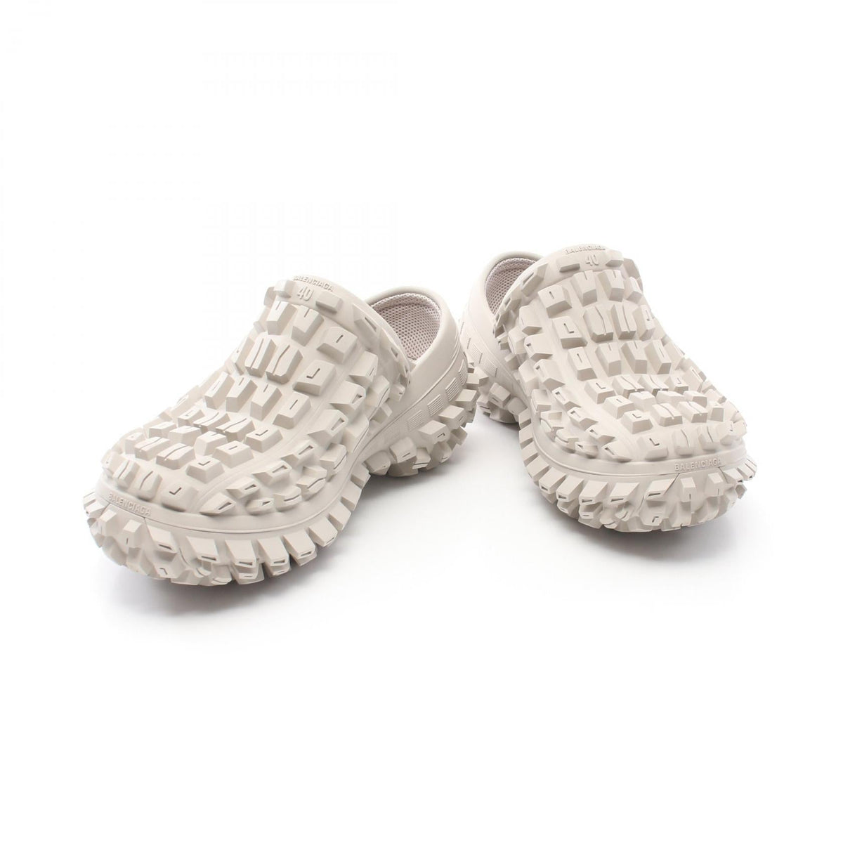 balenciaga BOUNCER Clog Sandals Beige