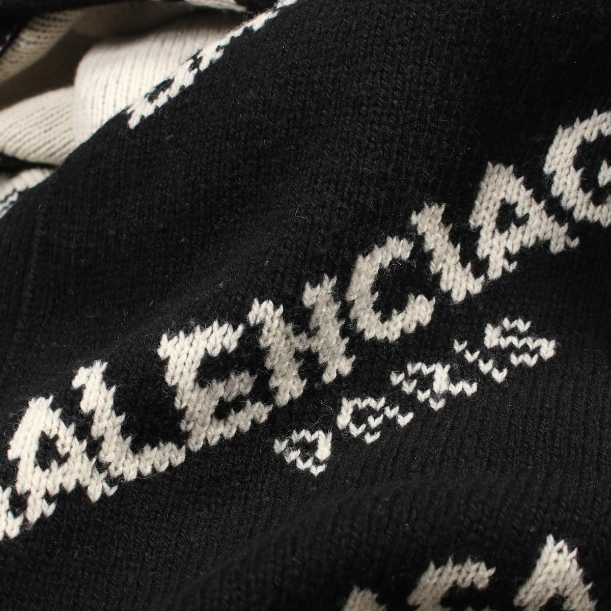 balenciaga Wool Camel Logo Cardigan
